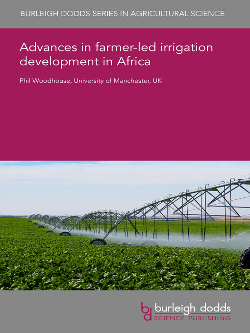 Title details for Advances in farmer-led irrigation development in Africa by Philip Woodhouse - Available